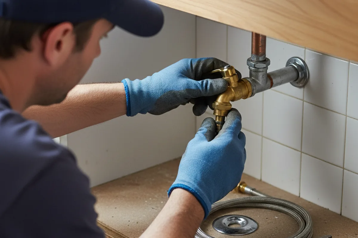 Shutoff valve and fitting work during Faucet and Fixture Repair in Gulf Shores